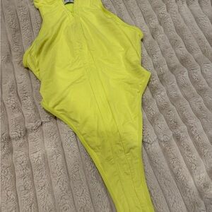 Sexy Neon Yellow One-Piece Swimsuit